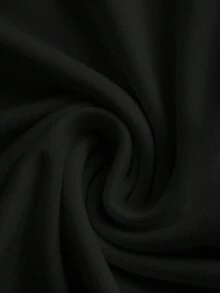 SHEIN EZwear 2 件套黑色和海军蓝休闲紧身长袖 T 恤，秋冬 - 彩色 - 查看 4