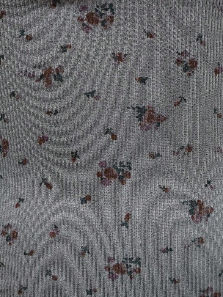 V-Neck All-Over Ditsy Floral Slim Fit Women Valentine's Day T-Shirt Long Sleeve Women Tops