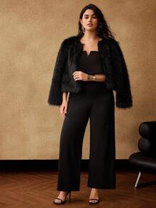 MOTF PREMIUM PLUS MODERN BANDEAU 简约长款连体裤 - 黑色 - 查看 8