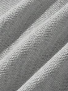 Blossori Chaqueta de punto de cuello redondo ajustada roja para niñas, otoño/invierno