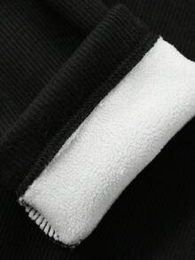 DAZY 少女宽松纯色韩版抓绒打底裤秋冬