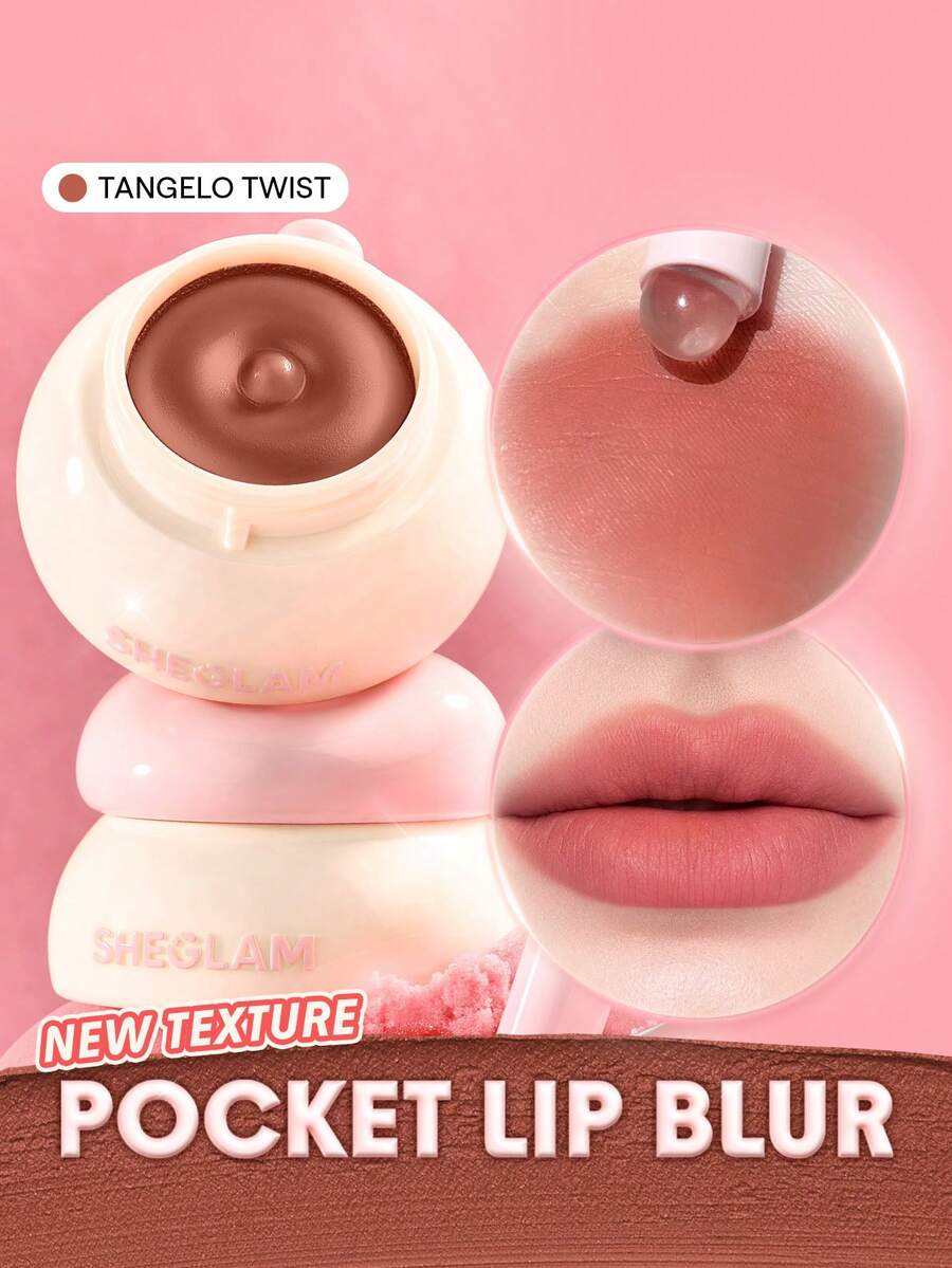 SHEGLAM Bounce Putty Pocket Lip Pot-Tangelo Twist Lip Combo Brand Beauty Makeup Face Paint Cosmetic For Women Girls Perfect For Spring Summer Ideal For Y2K Fancy Fashion Suitable For Birthday Mother'S Day Gift Rave Party Ready Best Color - Tangelo Twist - View 1