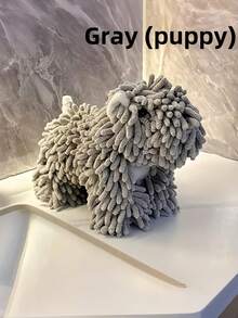1PC Large Size Super Soft Plush Highly Absorbent Multicolor Cute Puppy Shape Hand Towel For Kitchen Bathroom Home Decor Housewarming Gift Party Supplies - Multicolor - View 6
