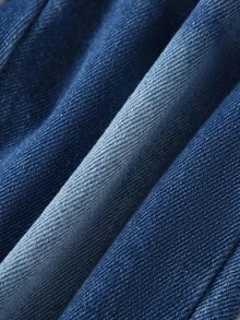 SHEIN Bộ 3 quần jeans phong cách thường ngày cho bé gái, màu xanh nhạt, xanh vừa, xanh đậm, dáng ôm, chất liệu denim cotton thoải mái, thích hợp mặc hàng ngày, xuân/hè/thu/đông - Nhiều màu - Xem 3