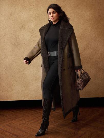 MOTF PREMIUM 大码金属纽扣装饰高弹紧身裤