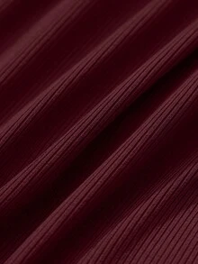 Franclia Fashionable & Versatile Coffee Brown Sleeveless Mock Neck Knit Elastic Fitted Tank Top With Pocket & Belt Decor, Paired With Brown Vertical Striped Wide Leg Pants, 2 Pieces Business Casual Women Outfit, Spring/Summer