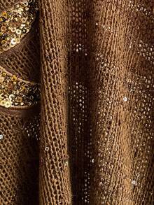 Soleia 女式性感吊带绑带紧身迷你连衣裙 - 咖啡棕 - 查看 7