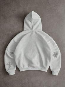 Áo hoodie nam PAVTROS Manfinity Streetrush giữ nhiệt, kiểu dáng đường phố, phù hợp với INS, thích hợp cho các lễ hội âm nhạc ngoài trời, câu lạc bộ đêm, quán bar, quà tặng cho bạn trai/chồng, quà kỷ niệm, thời trang đường phố, giữ ấm mùa đông, mùa thu, áo dài tay. - Màu Xám nhạt - Xem 4