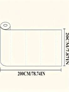 SHEIN 1 cuộn, Miếng dán tường 3D lập thể, Dải chống va chạm, Miếng dán góc tự dính, Miếng dán bảo vệ góc bàn, Miếng dán tường chống va chạm. - trắng - Xem 4