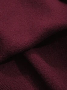 SHEIN Unity Women's Casual Contrast Color Drop Shoulder Long Sleeve Drawstring Sweatshirt, Autumn/Winter - Multicolor - View 7