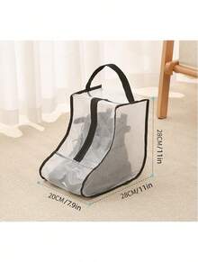 SHEIN Boots Storage Bag, Long Boots And Short Boots Storage Shoe Bag, New Fashion Transparent Shoe Boot Dust Cover, Boot Bags For Women's Tall And Ankle Boots,Travel Home Non-Woven Boot Bag, Zippered Boot Covers With Carry Handles, Thickened Waterproof Portable Handheld Boot Storage Bag, Protective, Breathable, And Space-Saving - Ideal For Travel, Closet Organization, And Shoe Protection, Suitable For Flat Shoes, Ankle Boots And High Boots - Clear - View 29