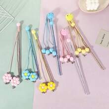 Giocattoli per gatti, palline di lana, giocattoli interattivi con fettuccia, bastoncini, palline di peluche colorate con campanellino, accessori per animali domestici