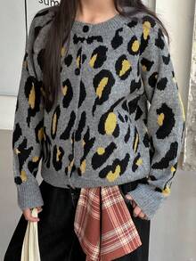 Dazy Kids 女童豹纹开衫