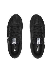 Under Armour UA W Charged Pursuit 3-BLK/WHT - Black and White - View 4