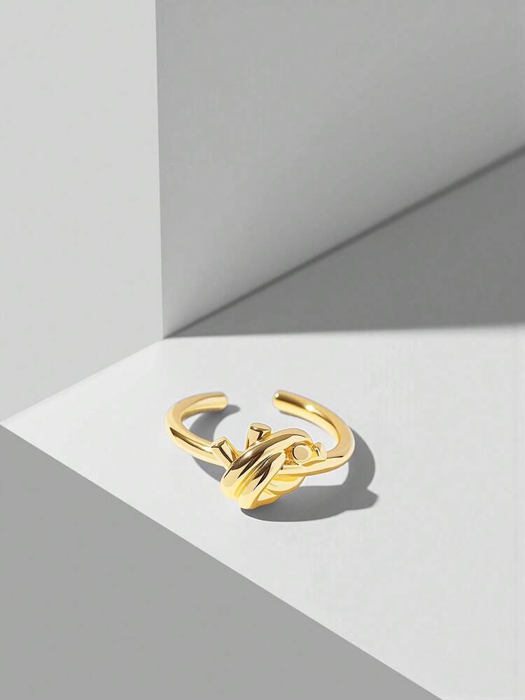 18K GOLD PLATED MINIMALIST PERSONALIZED OPEN RING