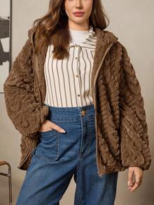 Zelara 大码女装秋冬航海风休闲装棕色冬季女装万圣节外出服装女装哥特式复古风女装大码女装麂皮束带衬衫海军风服装秋冬女装连衣裙 - 棕色 - 查看 7