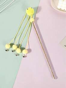 Giocattoli per gatti, palline di lana, giocattoli interattivi con fettuccia, bastoncini, palline di peluche colorate con campanellino, accessori per animali domestici