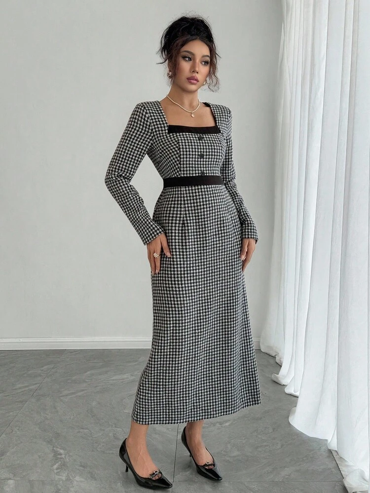 Women's Elegant Knitted Dress, Autumn/Winter New Arrival Dress