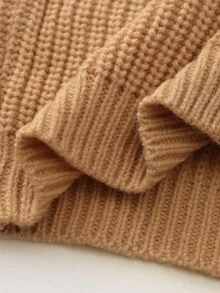 Souflis Souflis 男婴和女婴圆领长袖针织毛衣，适合秋冬季，卡其色、驼色，适合日常穿着、休闲装、姜饼人装、圣诞节装、新年装，适合日常穿着、郊游装、旅行装、庆祝装、新年装、派对装 - 卡其色 - 查看 7