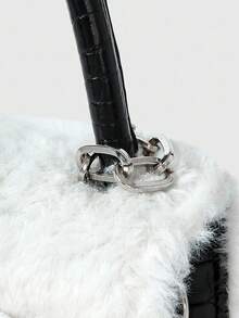 ROMWE Kawaii 1 Cute Plush Angel Beaded Bag Women's Handbag Crossbody Bag