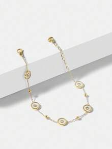 MOTF PREMIUM 18K镀金圆形贝壳手链 - 金黃色 - 查看 4