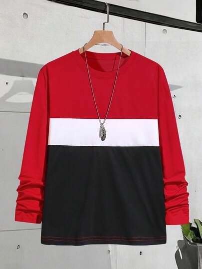 N25904 青少年单件高领时尚印花休闲长袖T恤，适合日常通勤