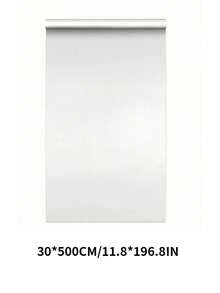 SHEIN 1 卷透明台面保护膜，防水、防油、耐热（450°F），自粘式覆盖，适用于厨房、橱柜、桌子、家具和大理石表面墙纸墙贴房间装饰墙贴 - 白色 - 查看 11