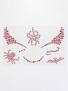 ROMWE Goth 闪粉和面部宝石 - 紅色 - 查看 1