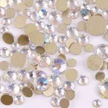 2-6 mm, 6 dimensiuni mixte, 1440 buc/pachet, auriu strălucitor, spate argintiu, spate plat, pietre decorative fără fixare termică, mărgele artistice cu diamant, strasuri, manichiură DIY, decorațiuni, brelocuri, pietre prețioase, consumabile - Dimensiuni mixte - Vizualizare 38