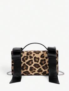 SHEIN ICON 女士手提包，斜挎包，蝴蝶结，粉色，时尚，个性，简约，百搭，街头风，甜美酷炫女孩，辣妹，Y2K，复古，铆钉，复古，青少年，适合鸡尾酒会，派对，舞会，俱乐部，约会，生日，晚会，舞会，日常，下午茶 - 彩色 - 查看 4