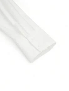 GlowEve Gothic Style Collared Long Sleeve Patchwork Top With A-Line Hem, Suitable For Office Wear And Daily Outfit, Autumn/Winter