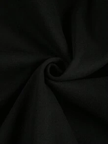 SHEIN Áo sweatshirt nữ dáng rộng vai rớt, kiểu dáng thường ngày - màu đen - Xem 5