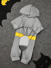 BATMAN X SHEIN 1pc Cartoon Pattern Decorative Pet Jumpsuit, Loungewear, Pajamas, Suitable For Cats & Dogs, Size XXS-XXXXL, Cosplay, Cosplay