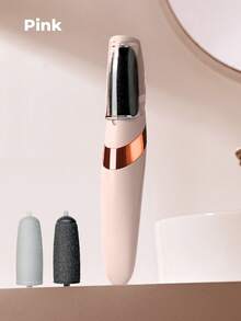 Teckwe Elektrische Fußfeile, Fußschleifer, USB aufladbarer Hornhautentferner mit 2 Geschwindigkeiten, Ersatzrollen & LED-Beleuchtung, professionelles Werkzeug zur Entfernung von Hornhaut, Schwielen und abgestorbener Haut an Füßen, geeignet für Männer und Frauen zur Entfernung von trockener und abgestorbener Haut an den Füßen - Verschiedenfarbig - Übersicht 8