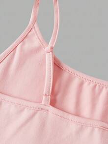 Girlism 4 件套青少年女童短款休闲吊带背心，适合春、夏、秋、冬