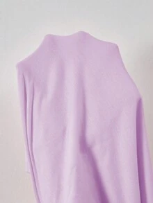 Set de 2 piezas: Sudadera con corazón y estampado floral + Leggings para niñas preadolescentes, otoño e invierno - Morado - Ver 8