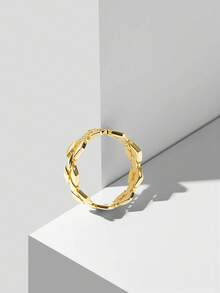 MOTF PREMIUM 18K GOLD PLATED VINTAGE RING WITH RHINESTONES - Yellow Gold - View 3