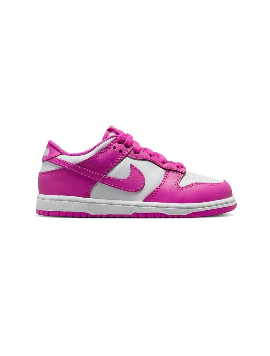 DUNK Women's Sneakers White/Hot Fuchsia DD1873-110 - White/Hot Fuchsia - View 1