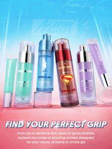 The Superman | SHEGLAM Good Grip Glow Illuminating Primer Brand Beauty Makeup Face Paint Cosmetic For Women Girls Perfect For Fall Winter Ideal For Y2K Fancy Fashion Suitable For Birthday Christmas Present Party Ready Best Color
