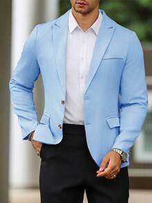 Manfinity Mode 男士商务休闲翻领单排扣西装外套