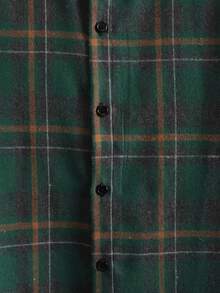 Manfinity Homme 男士格子印花衬衫（不含T恤），秋季长袖上衣