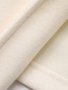 Livesso 女士优雅收腰羊毛混纺外套，秋冬女式大衣 - 米色 - 查看 6