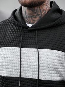 Manfinity CasualCool Męska bluza z kapturem w kontrastowym kolorze, casualowa, jesień/zima