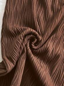 Soleia Women's Sexy Deep V-Neck Halter Backless Furry Bodysuit, Fitted For Party, Christmas, Date Night, Nightclub, Bohemian, Boho, Vacation, Fall - Brown - View 8