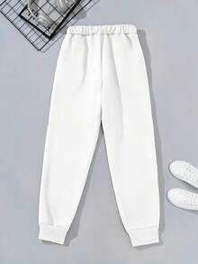 Casual Loose Fit Graphic Print Pocket Design Sweatpants For Teenage Boys, Suitable For Daily Casual, Commuting And Sports Wear