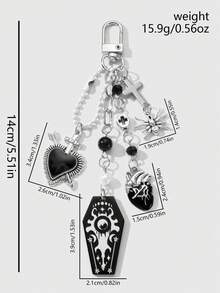 ROMWE Goth Keyrings & Keychains - Multicolor - View 11