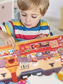 Zazumi Kids Jelly Sticker Book Quiet Time Early Learning Educational Toy For Toddlers Develop Fine Motor Skills Hands On Brain Teaser Puzzle Activity - Multicolor - View 2