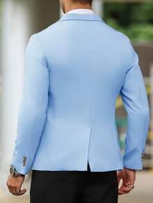 Manfinity Mode 男士商务休闲翻领单排扣西装外套