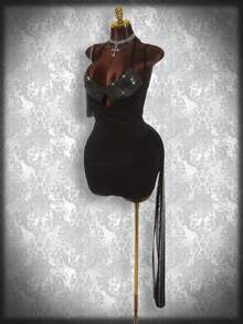 Amplova Y2K Amplova Party Plus Size Dresses Sequined Triangle Bra Strap Sleeveless Sexy Mesh Wrap Stitching Tight Hip Mini Dress Elegant Dresses For Women Wedding Guest Dress Party Dress