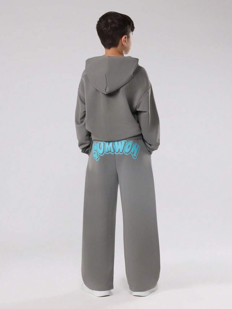 Oversized Hoodie With Wide Leg Pants Set